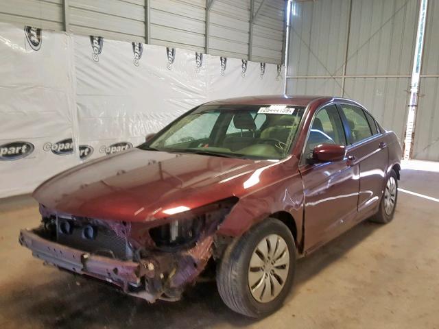 1HGCP2F49AA174046 - 2010 HONDA ACCORD LXP BURGUNDY photo 2