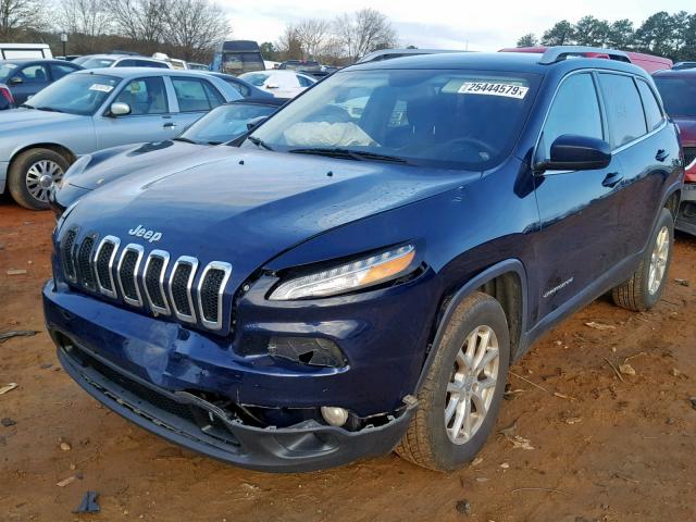 1C4PJMCB7FW733829 - 2015 JEEP CHEROKEE L BLUE photo 2