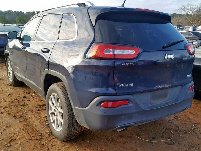 1C4PJMCB7FW733829 - 2015 JEEP CHEROKEE L BLUE photo 3