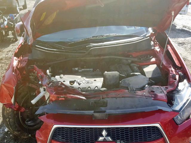 JA4JT3AW5BU020198 - 2011 MITSUBISHI OUTLANDER RED photo 7