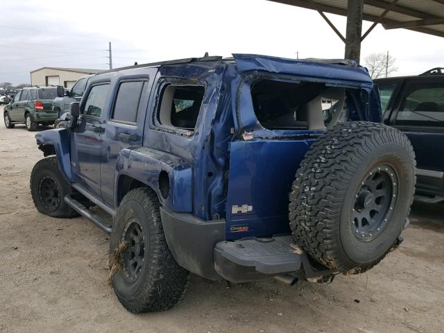 5GTDN136568153596 - 2006 HUMMER H3 BLUE photo 3