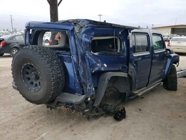 5GTDN136568153596 - 2006 HUMMER H3 BLUE photo 4