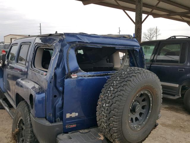 5GTDN136568153596 - 2006 HUMMER H3 BLUE photo 9