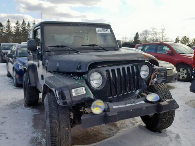 1J4FA59S24P797352 - 2004 JEEP WRANGLER / BLACK photo 1