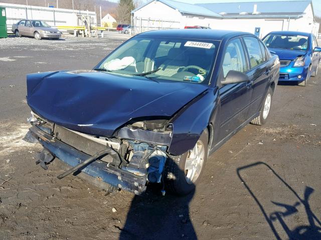 1G1ZT52825F241666 - 2005 CHEVROLET MALIBU LS Mavi foto 2