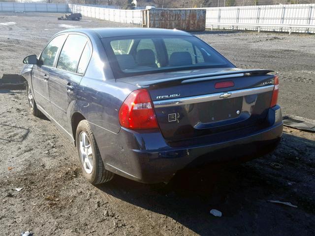 1G1ZT52825F241666 - 2005 CHEVROLET MALIBU LS Mavi foto 3