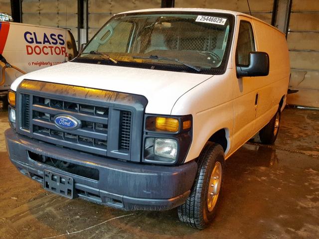 1FTNE2EL1EDA92578 - 2014 FORD ECONO WHITE photo 2