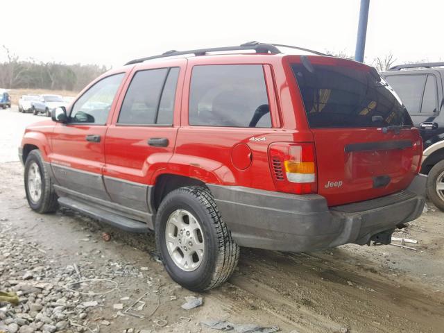 1J4GW58S8XC739264 - 1999 JEEP GRAND CHER RED photo 3