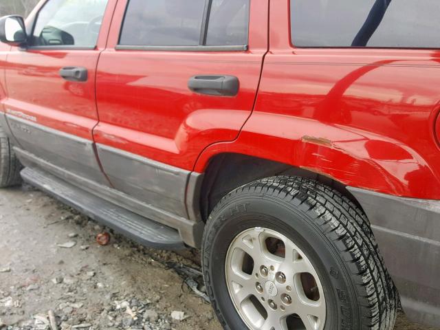 1J4GW58S8XC739264 - 1999 JEEP GRAND CHER RED photo 9