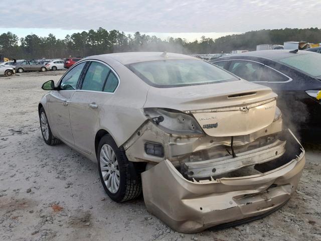 2G4GT5GK9C9177632 - 2012 BUICK REGAL PREM GOLD photo 3