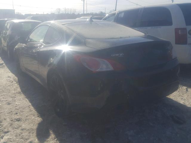 KMHHU6KH9BU049377 - 2011 HYUNDAI GENESIS CO BLACK photo 3