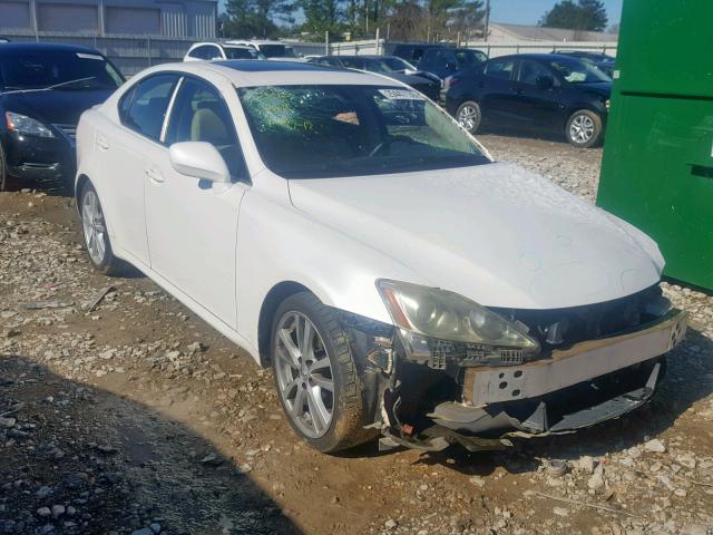 JTHBK262175028604 - 2007 LEXUS IS 250 WHITE photo 1