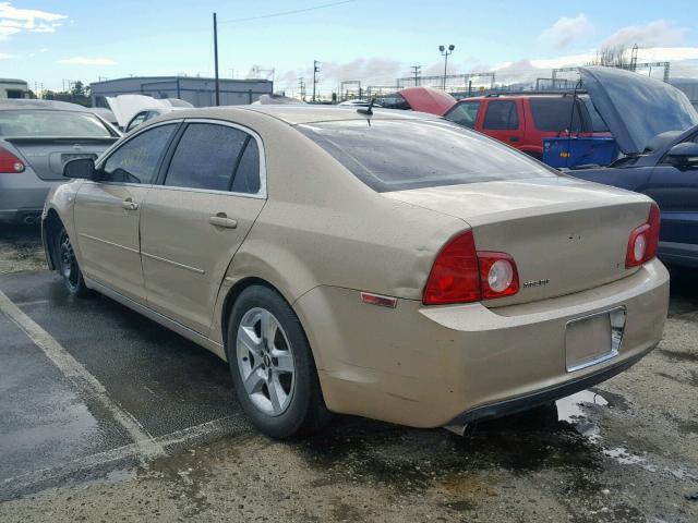 1G1ZH57B58F175589 - 2008 CHEVROLET MALIBU 1LT 金色 照片 3