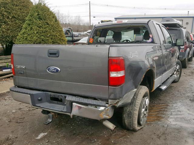 1FTPX14508FA71794 - 2008 FORD F150 SILVER photo 4