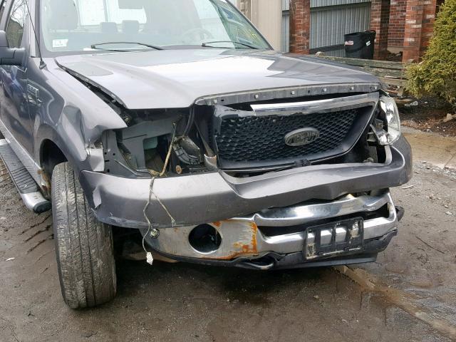 1FTPX14508FA71794 - 2008 FORD F150 SILVER photo 9