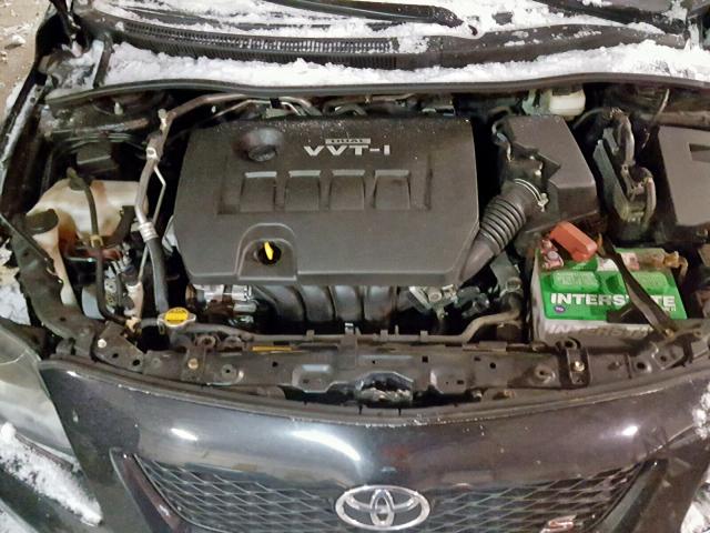 1NXBU40E59Z101469 - 2009 TOYOTA COROLLA BA BLACK photo 7