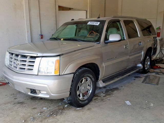 3GYFK66N44G336840 - 2004 CADILLAC ESCALADE E BEIGE photo 2