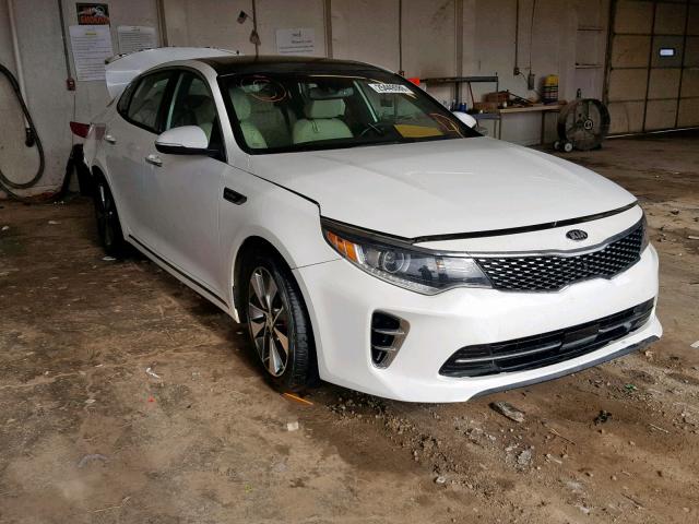 5XXGV4L26GG046302 - 2016 KIA OPTIMA SXL WHITE photo 1