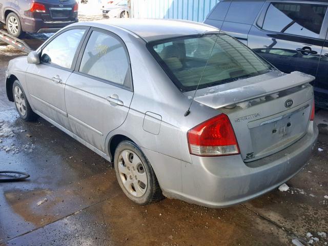 KNAFE121975452076 - 2007 KIA SPECTRA EX SILVER photo 3