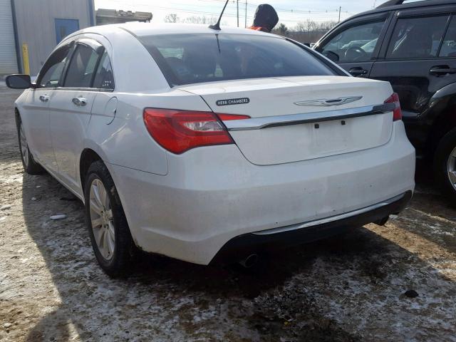 1C3CCBCG8DN738313 - 2013 CHRYSLER 200 LIMITE WHITE photo 3