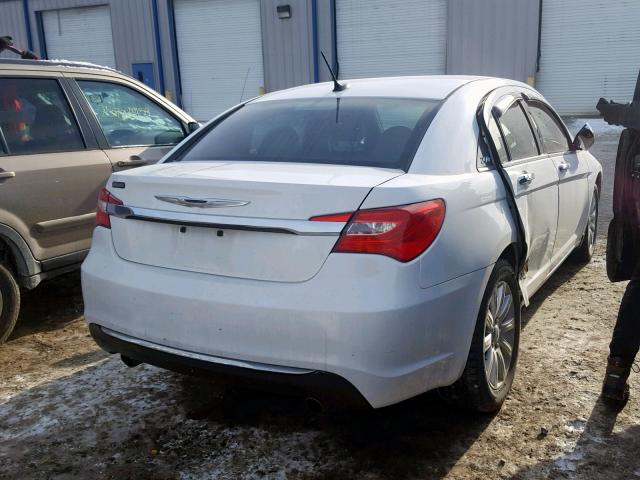 1C3CCBCG8DN738313 - 2013 CHRYSLER 200 LIMITE WHITE photo 4