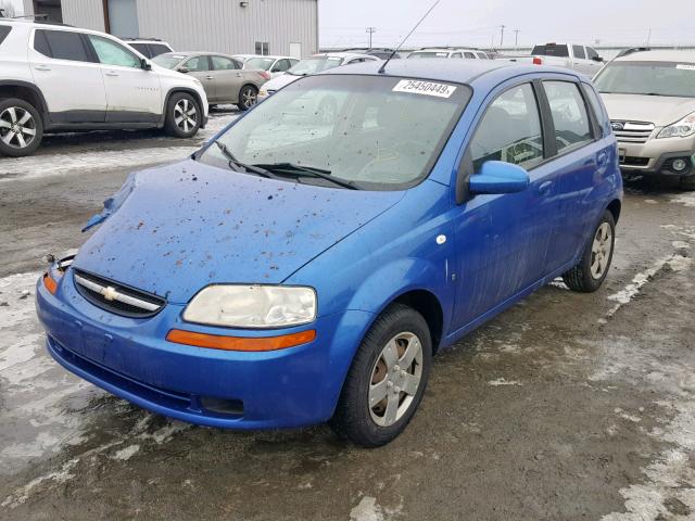 KL1TD666X7B743710 - 2007 CHEVROLET AVEO BASE Mavi foto 2