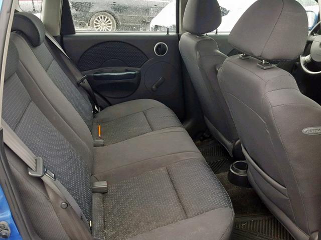 KL1TD666X7B743710 - 2007 CHEVROLET AVEO BASE Mavi foto 6