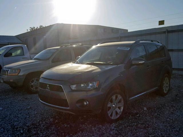 JA4AS3AW6BU033674 - 2011 MITSUBISHI OUTLANDER GRAY photo 2