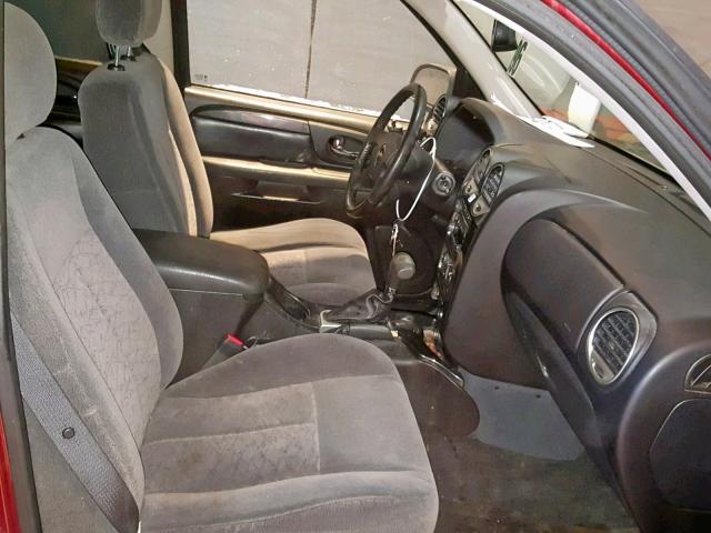 1GKDT13S162246861 - 2006 GMC ENVOY MAROON photo 5