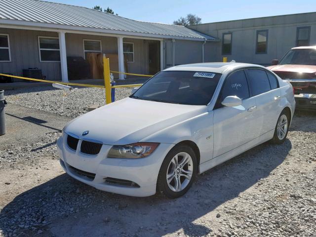 WBAVC93588K038422 - 2008 BMW 328 XI WHITE photo 2