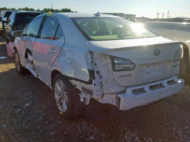 JTHBB1BA6A2020627 - 2010 LEXUS HS 250H WHITE photo 3