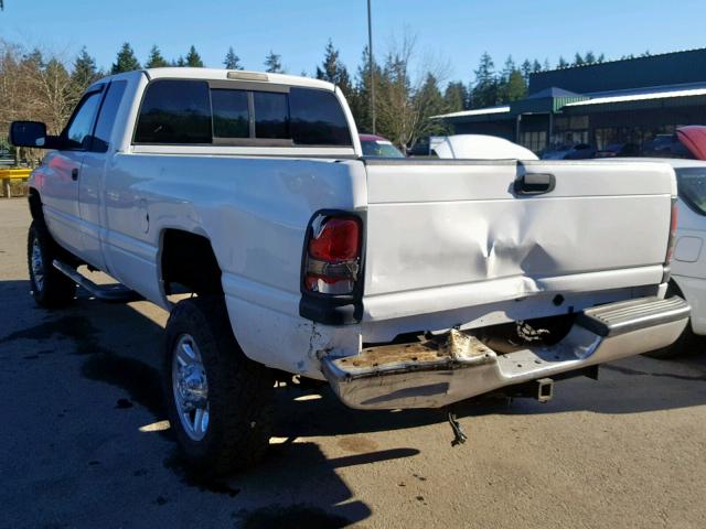 3B7KF23682M274131 - 2002 DODGE RAM 2500 WHITE photo 3