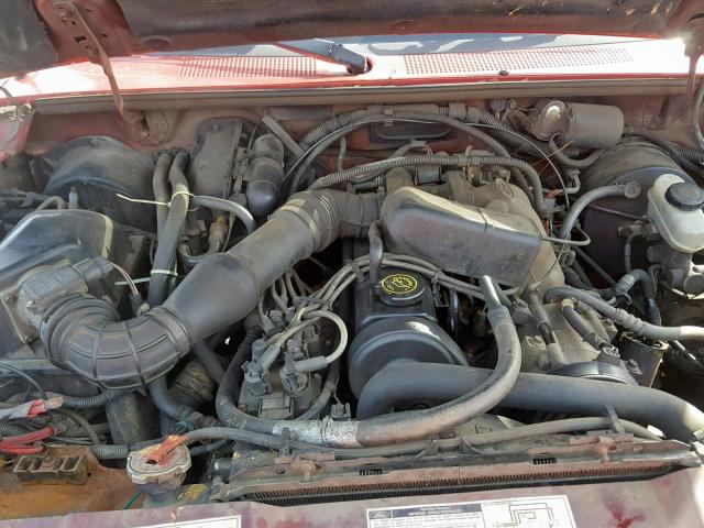 1FTCR10A1NTA88970 - 1992 FORD RANGER MAROON photo 7