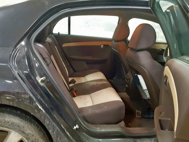 1G1ZC5E17BF240779 - 2011 CHEVROLET MALIBU 1LT BLACK photo 6