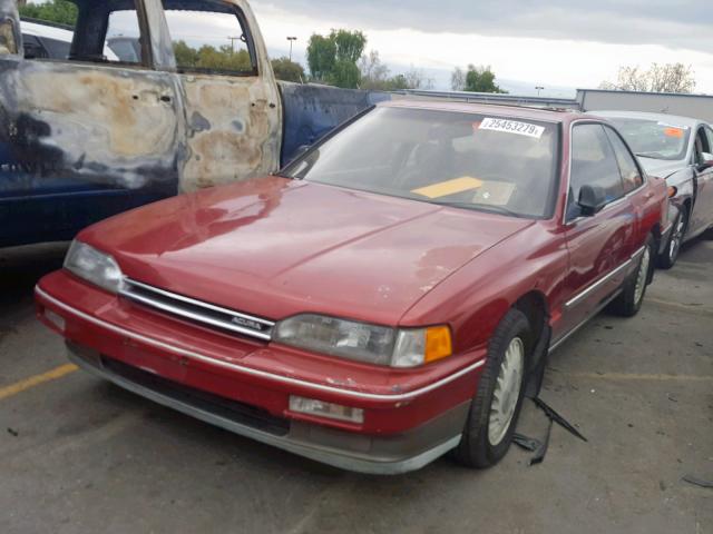 JH4KA3270KC013817 - 1989 ACURA LEGEND LS წითელი ფოტო 2