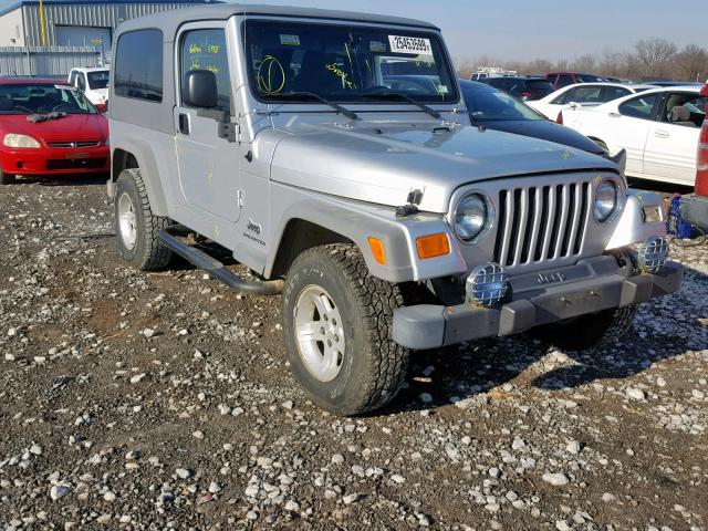 1J4FA44S05P314136 - 2005 JEEP WRANGLER / SILVER photo 1