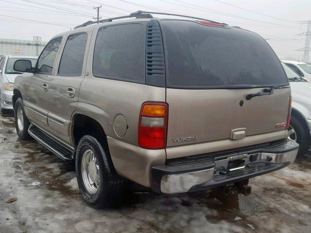 1GKEK13Z53J318456 - 2003 GMC YUKON BEIGE photo 3