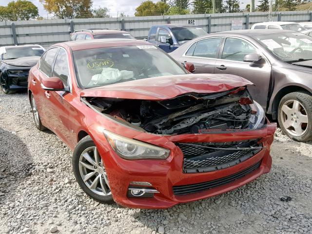 JN1BV7AP9EM682913 - 2014 INFINITI Q50 BASE RED photo 1