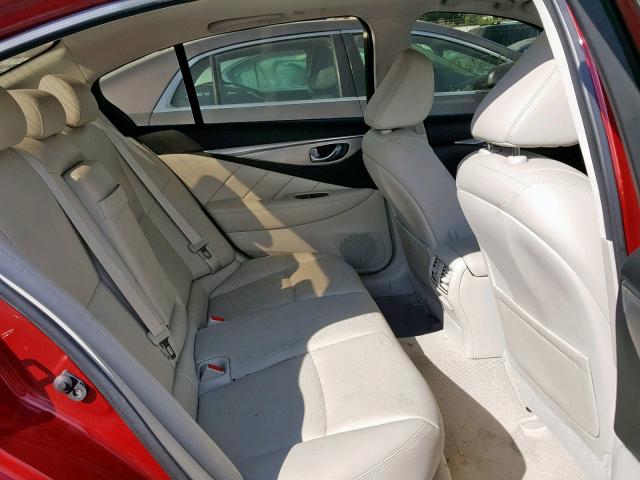 JN1BV7AP9EM682913 - 2014 INFINITI Q50 BASE RED photo 6