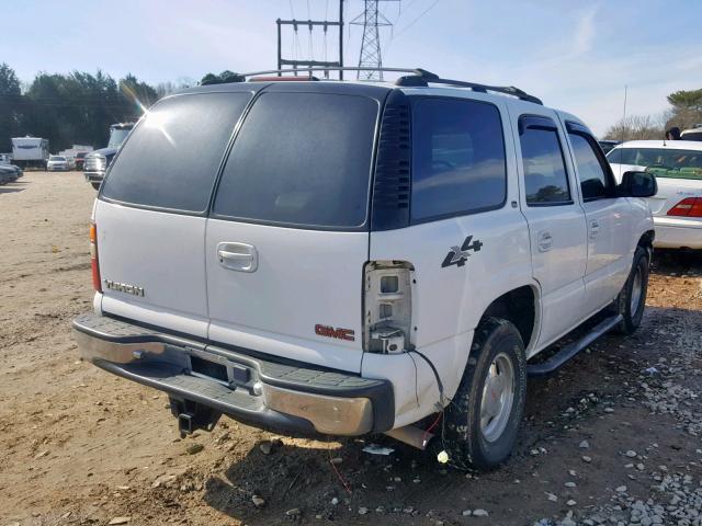 1GKEK13Z72R280924 - 2002 GMC YUKON WHITE photo 4