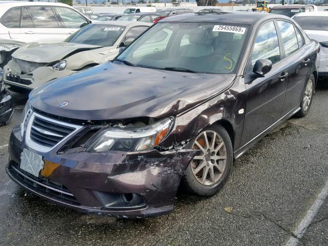 YS3FA4CY0B1311045 - 2011 SAAB 9-3 2.0T BROWN photo 2