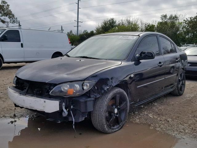 JM1BK323841216724 - 2004 MAZDA 3 S BLACK photo 2