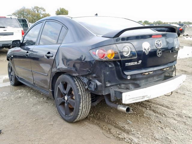 JM1BK323841216724 - 2004 MAZDA 3 S BLACK photo 3