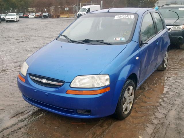 KL1TD666X7B754934 - 2007 CHEVROLET AVEO BASE ლურჯი ფოტო 2
