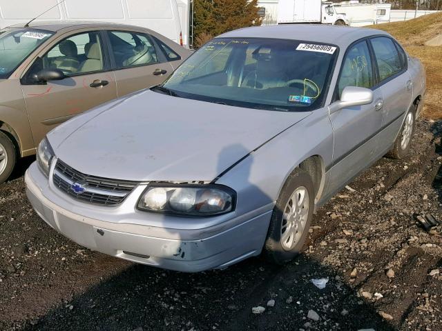 2G1WF52E729168461 - 2002 CHEVROLET IMPALA SILVER photo 2