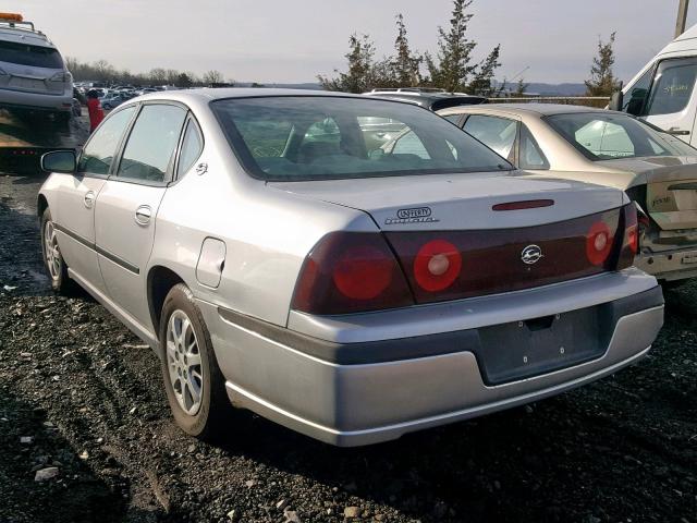 2G1WF52E729168461 - 2002 CHEVROLET IMPALA SILVER photo 3