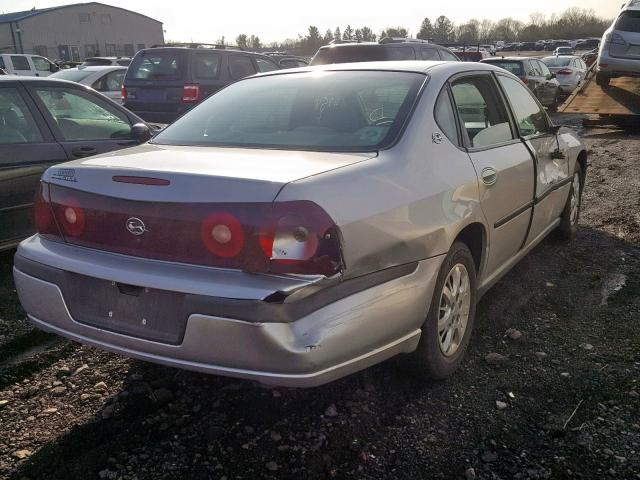 2G1WF52E729168461 - 2002 CHEVROLET IMPALA SILVER photo 4