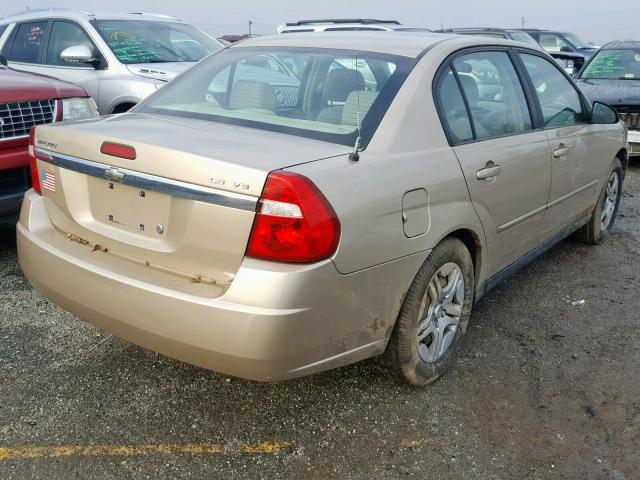 1G1ZS58N07F279416 - 2007 CHEVROLET MALIBU LS Бежевый фото 4