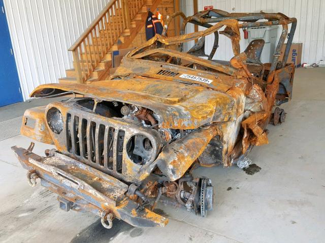 N0V1N25457539 - 2001 JEEP WRANGLER / BURN photo 2