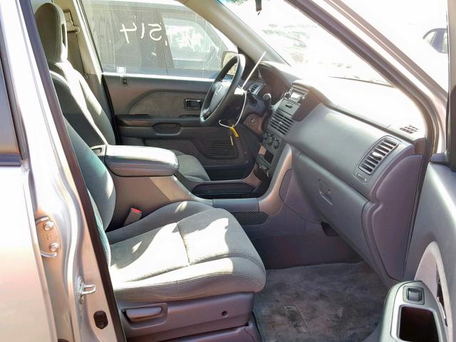 2HKYF18154H518005 - 2004 HONDA PILOT LX SILVER photo 5